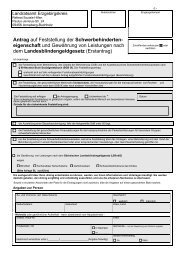 Antrag auf Feststellung der Schwerbehinderteneigenschaft ... - Plauen